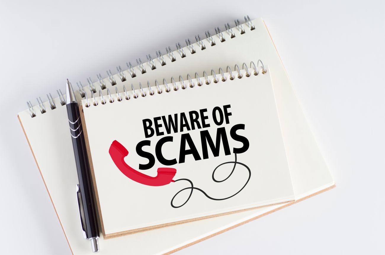 Beware of Scams Notebook and Pen Beware of Scams Notebook and Pen