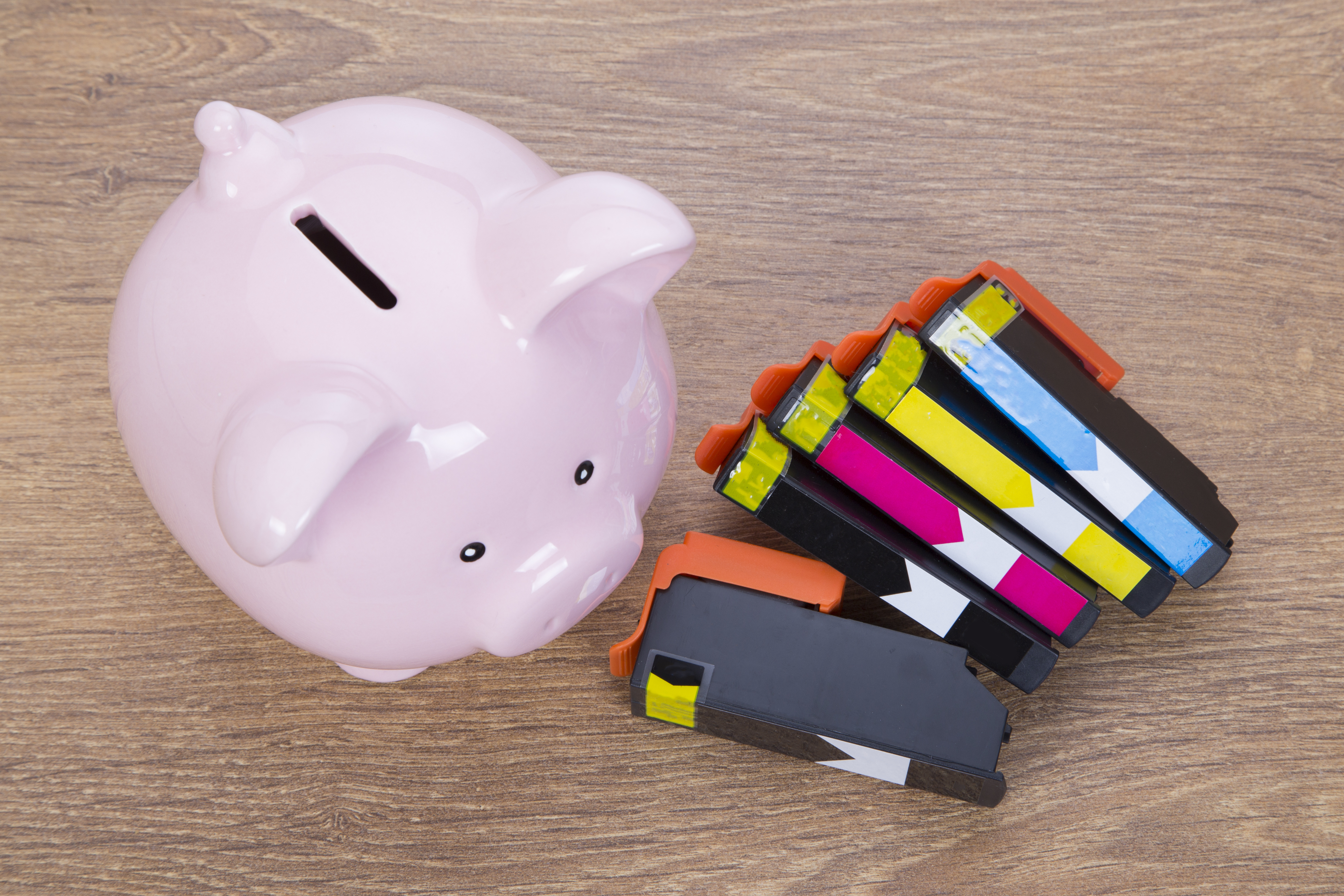 Printer Ink and Piggy Bank Printer Ink and Piggy Bank