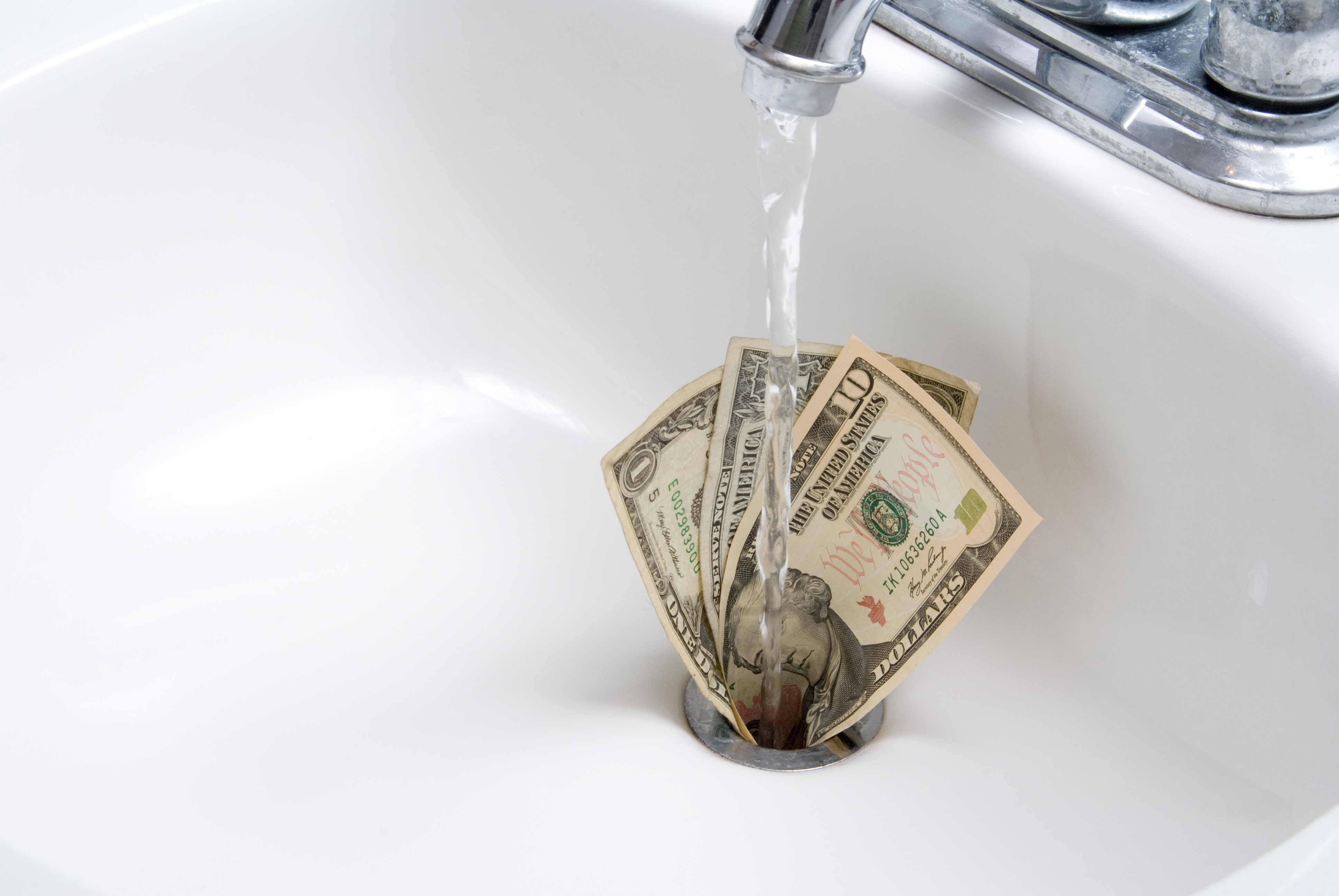 Money Down a Sink Drain Money Down a Sink Drain