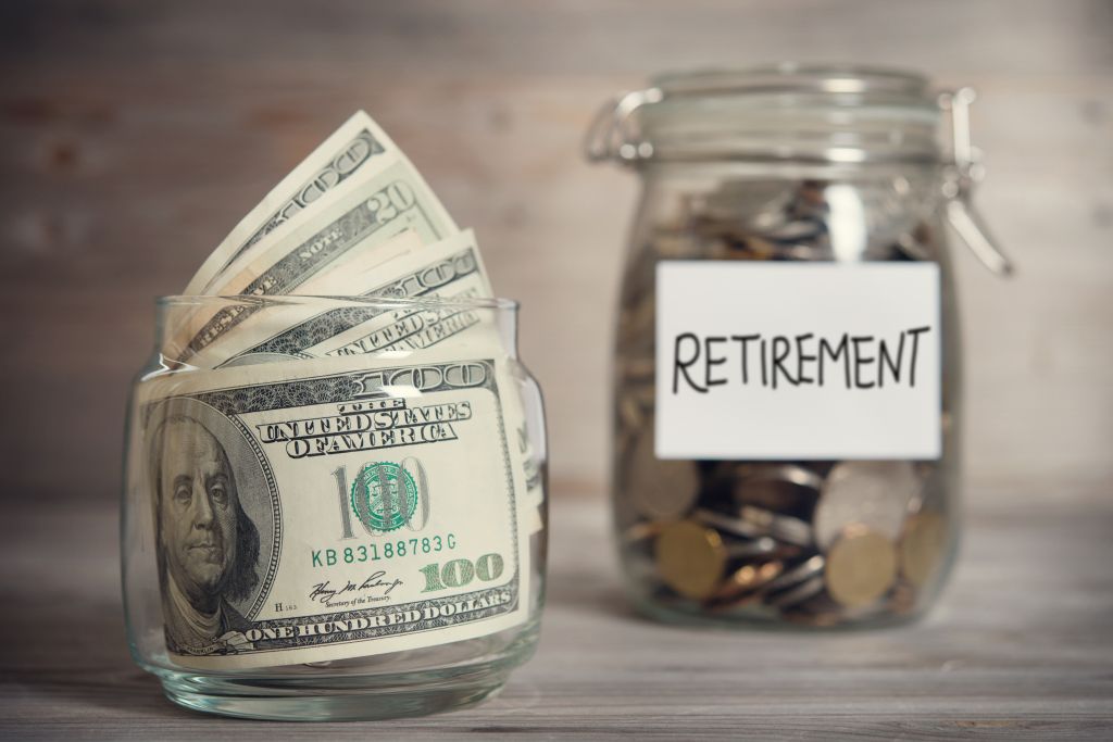 Jars of Money for Retirement Fund Jars of Money for Retirement Fund