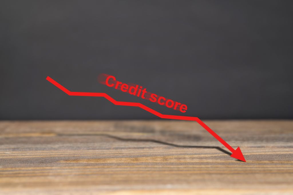 Credit Score Graph Dropping Credit Score Graph Dropping
