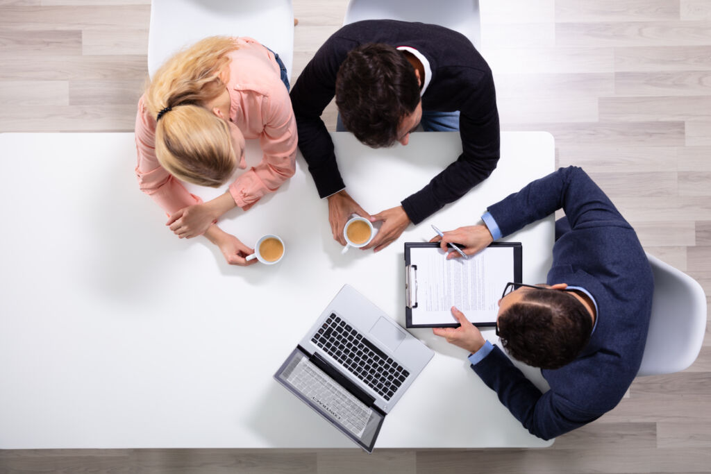 Couple Getting Professional Debt Counseling Couple Getting Professional Debt Counseling