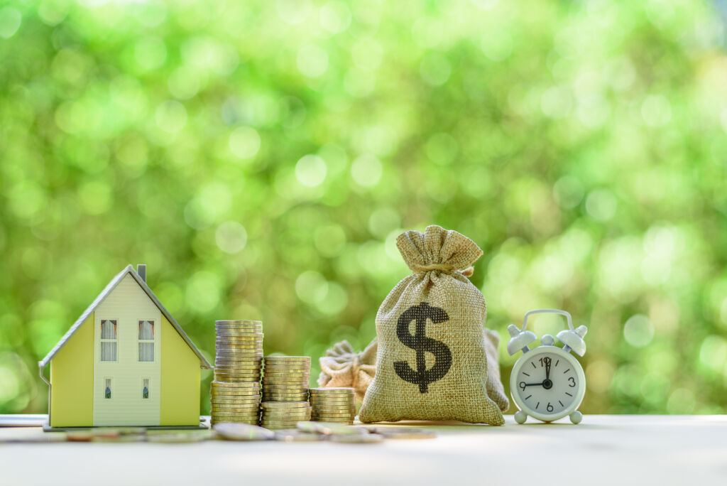 Mini Home, Coins, Bag of Money, & Alarm Clock Mini Home, Coins, Bag of Money, & Alarm Clock