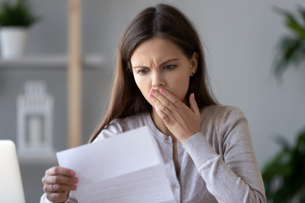 Woman Shocked by IRS Letter Woman Shocked by IRS Letter