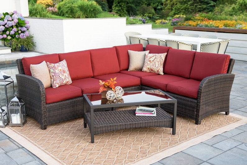 Keyser Five Piece Outdoor Sectional Keyser Five Piece Outdoor Sectional