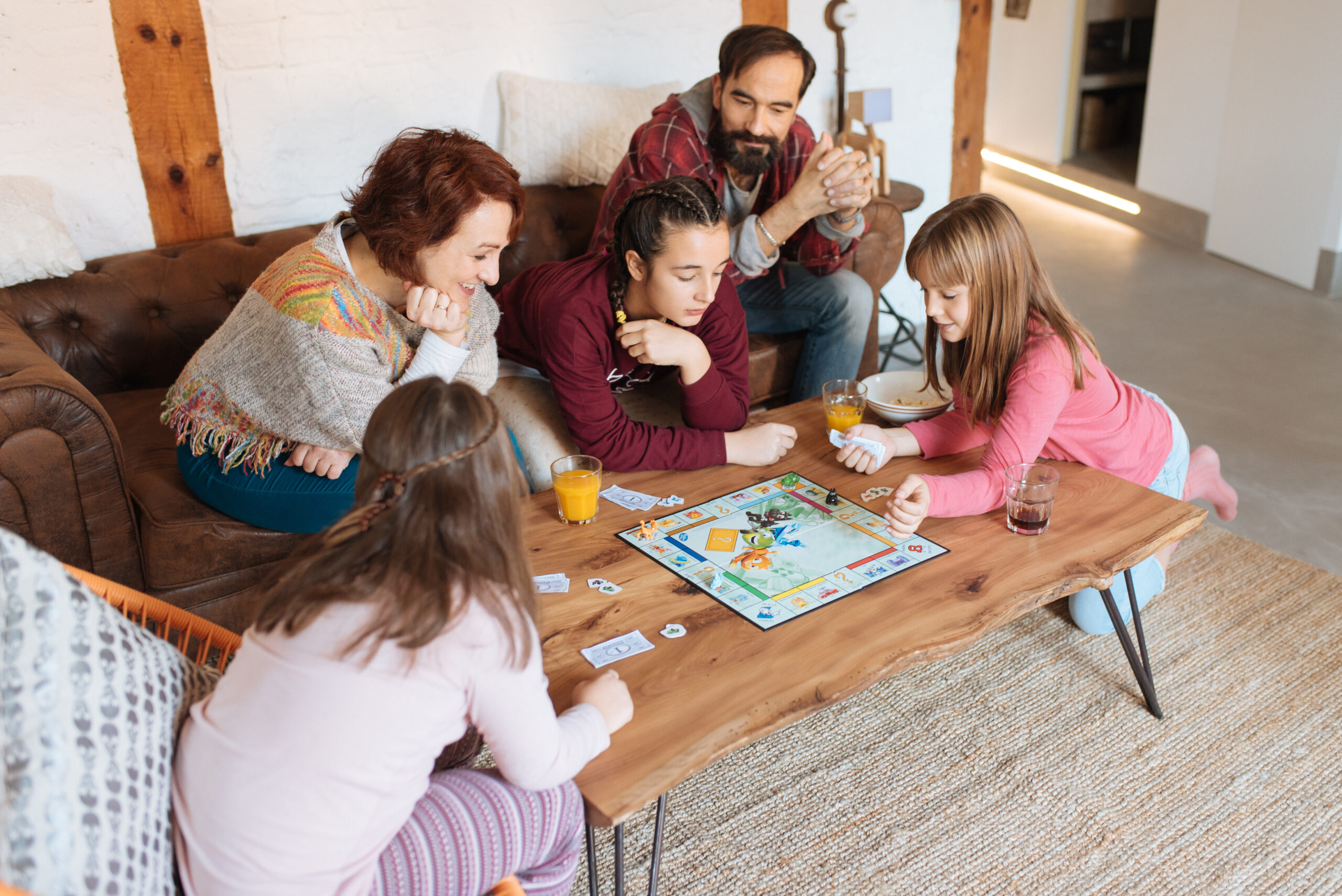 Family Playing Board Games Family Playing Board Games