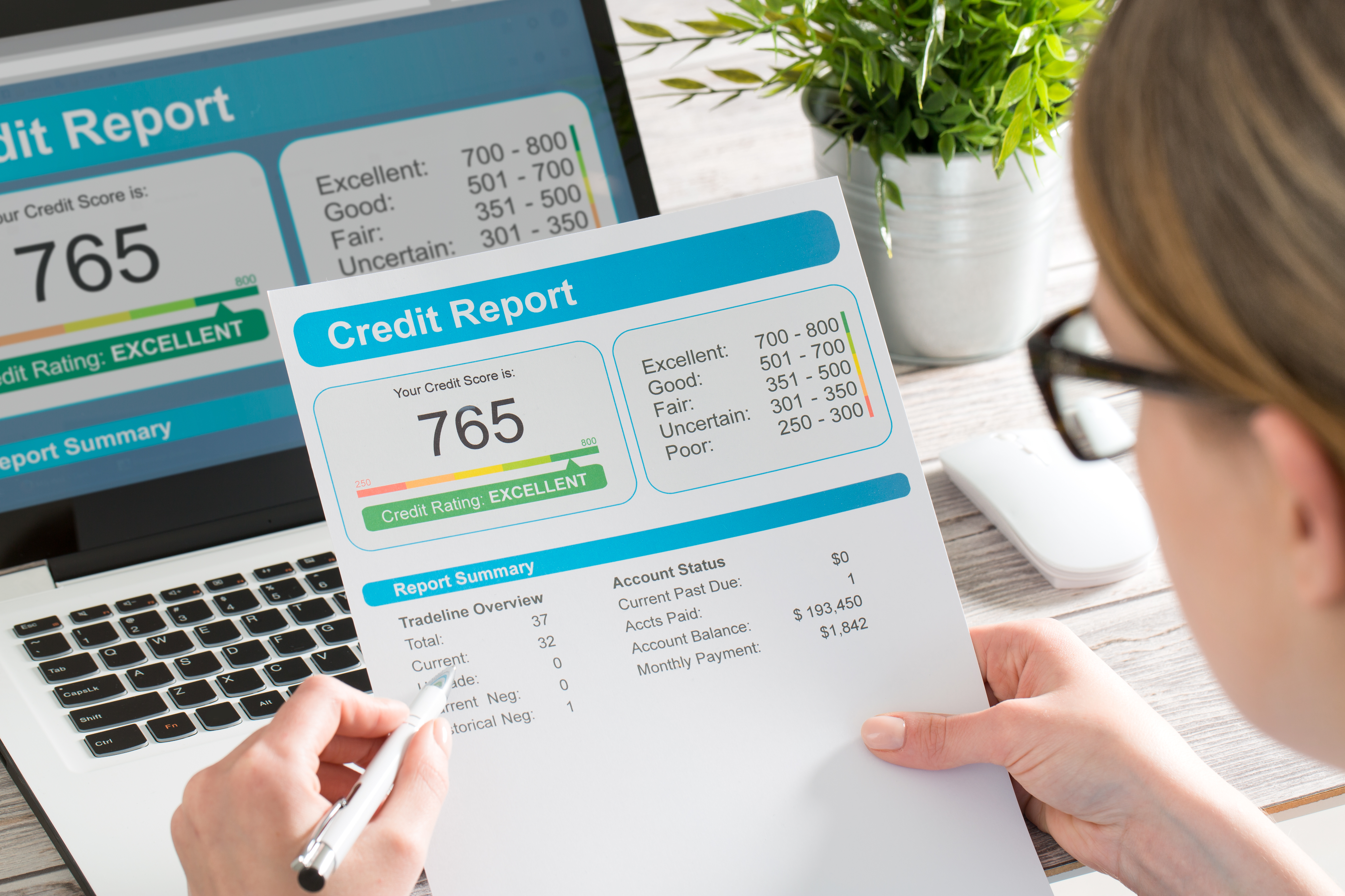 Checking credit score