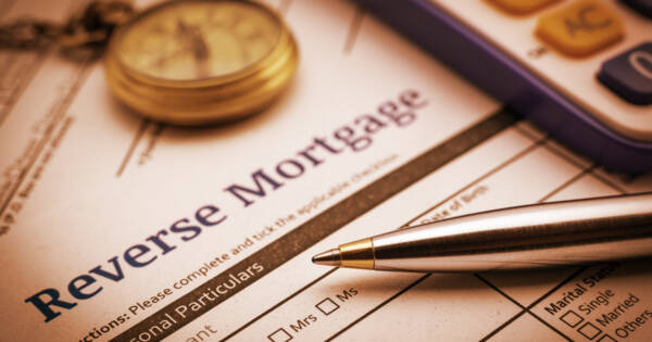 Reverse Mortgage Application on Table