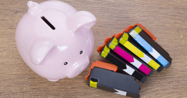 Printer Ink and Piggy Bank