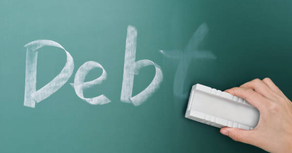 Debt Erased from Chalkboard