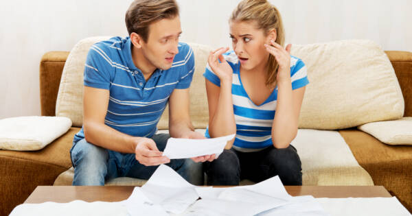 Couple Upset by Finance Documents