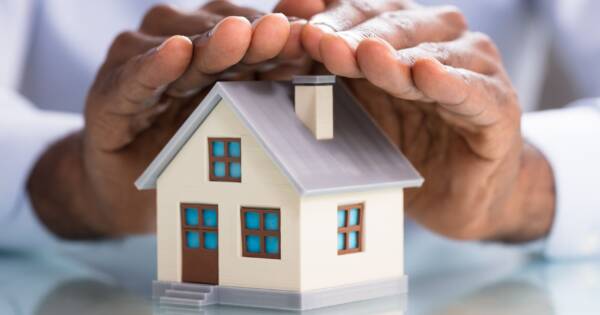 Hands Covering Mini House