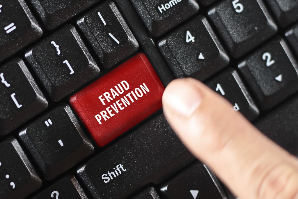 Keyboard with Fraud Prevention Button Keyboard with Fraud Prevention Button