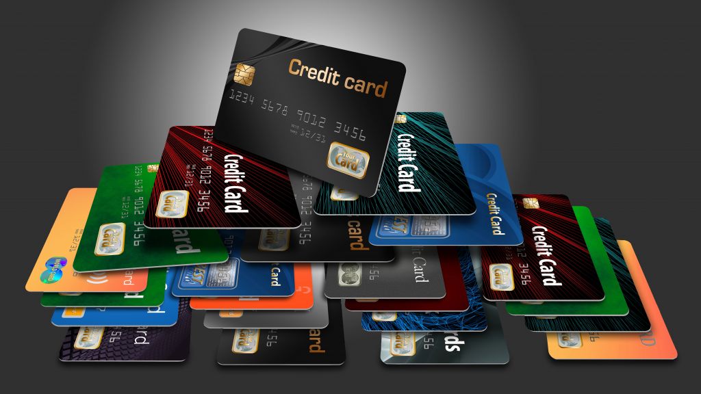 Credit Cards Stacked Credit Cards Stacked