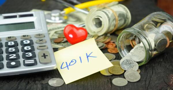 401 Note with Calculator and Change