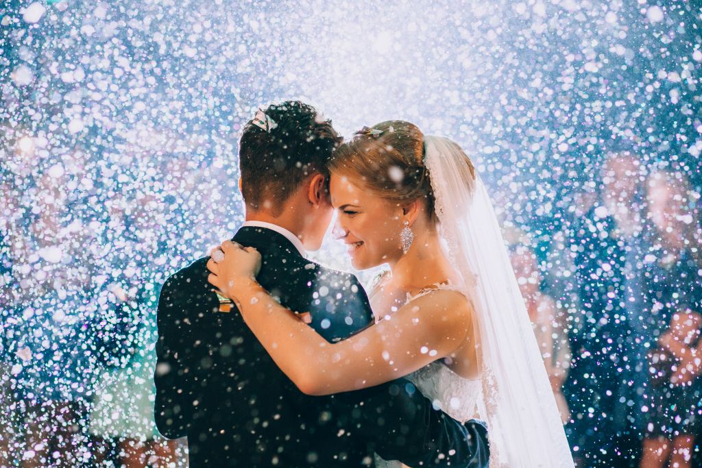 Couple Celebrating Wedding Life Event Couple Celebrating Wedding Life Event