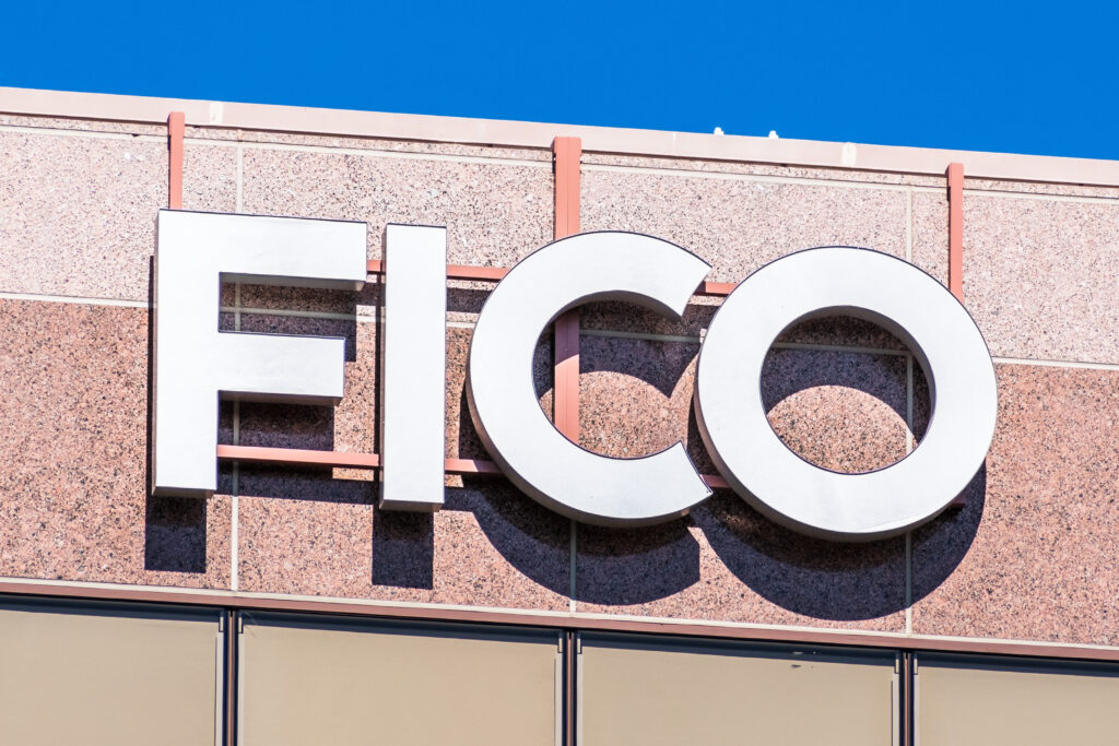 FICO Sign on Building FICO Sign on Building