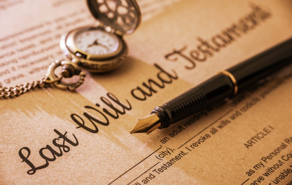 Last Will and Testament with Pocket Watch Last Will and Testament with Pocket Watch