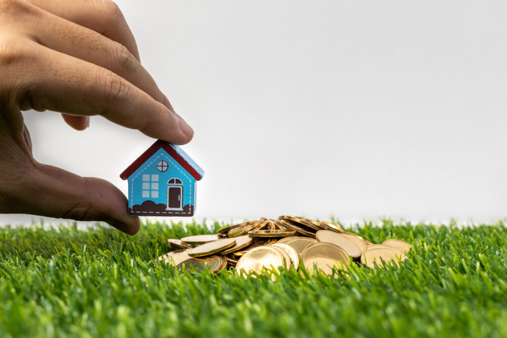 Small House by Gold Coins Small House by Gold Coins