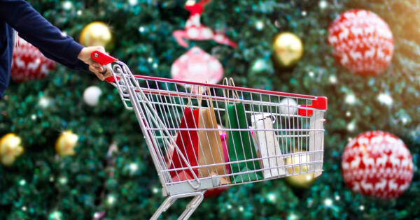 Christmas Shopping Cart