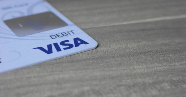 Payment Credit Card Resting on Desk