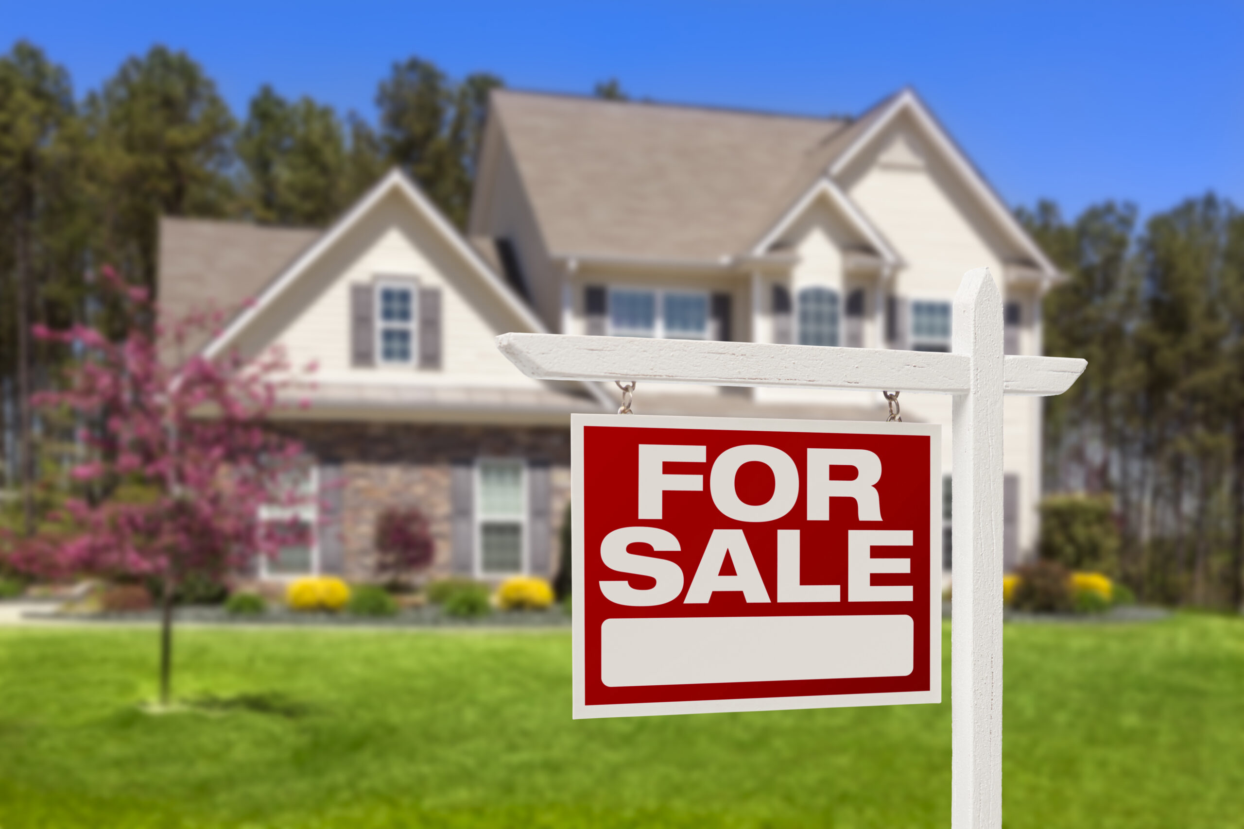 House with For Sale Sign House with For Sale Sign