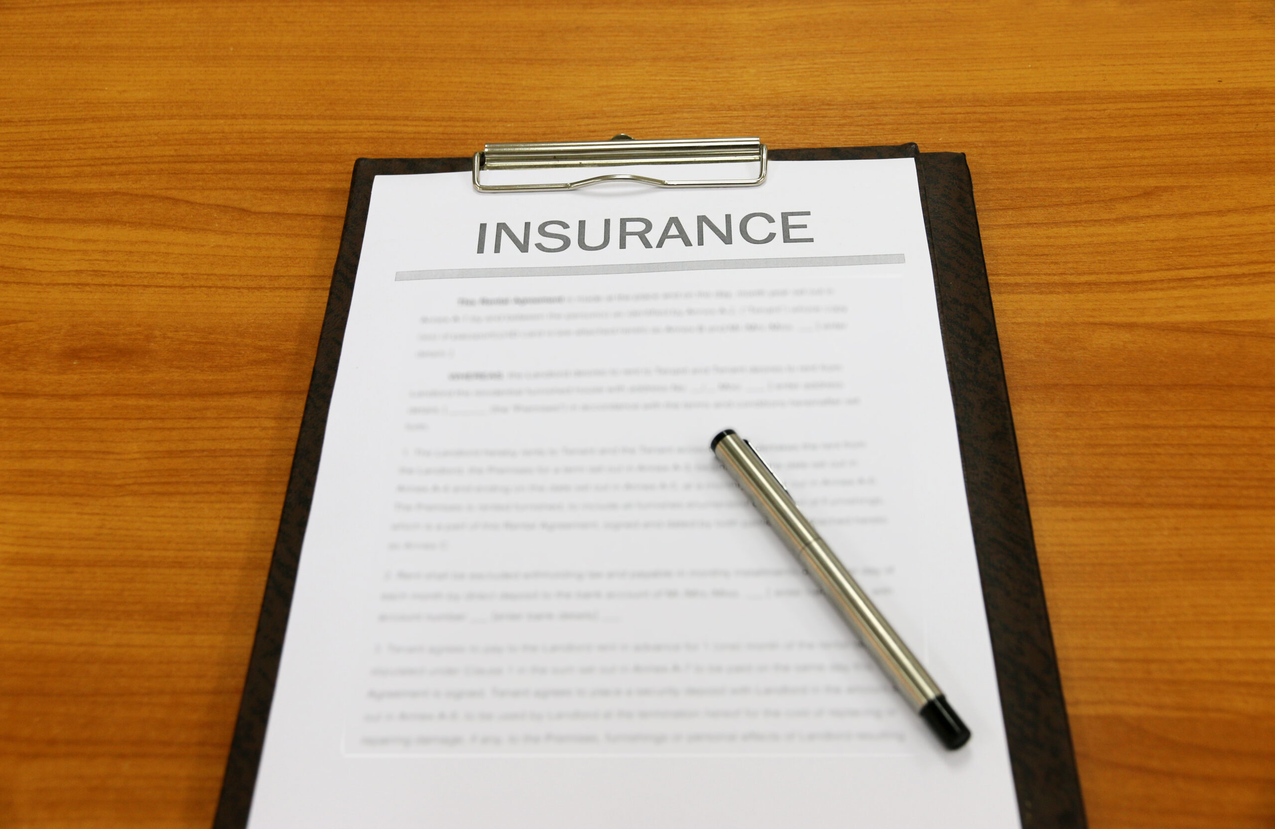 Insurance Binder Paperwork Contract