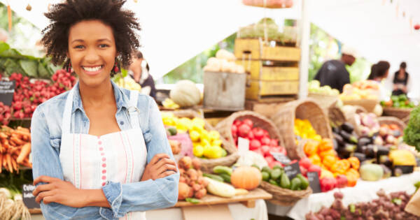 Woman at Farmers' Market